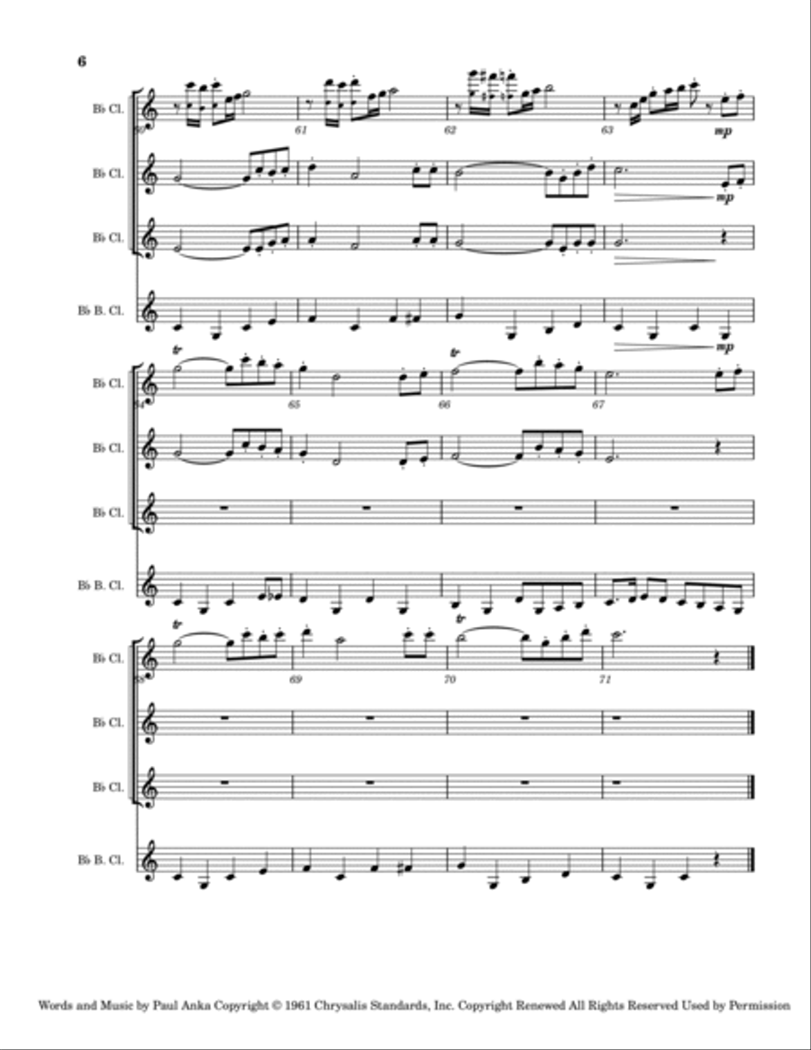 The Longest Day Woodwind Quartet scores gallery preview page 6