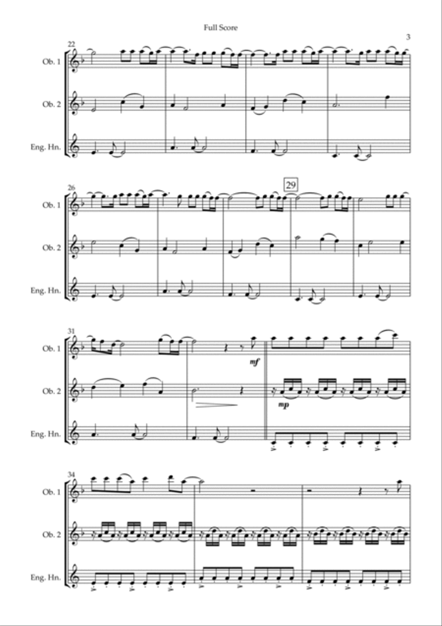 You Say Woodwind Trio scores gallery preview page 3