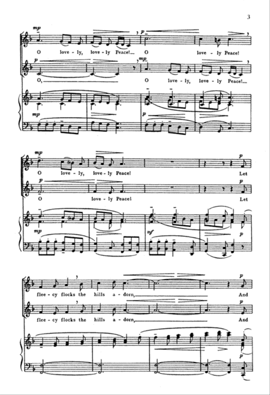 Judas Maccabeus: O Lovely Peace SA scores gallery preview page 4