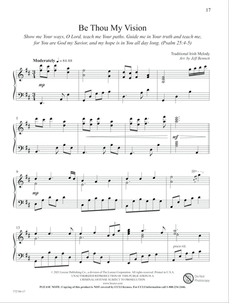 Playing the Psalms Playing the Psalms Piano Solo scores gallery preview page 10