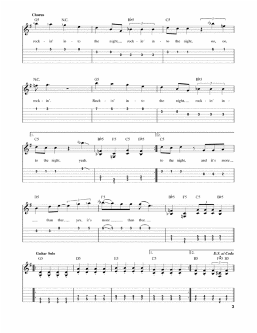 Rockin' Into The Night Rockin' Into The Night Acoustic Guitar scores gallery preview page 3