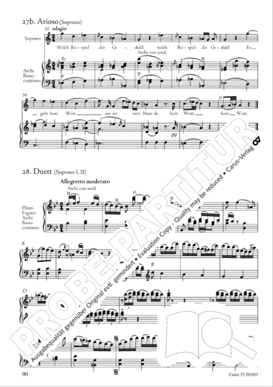 Passion according to St. Matthew (Passions-Musik nach dem Evangelisten Matthaus) SSATB scores gallery preview page 91