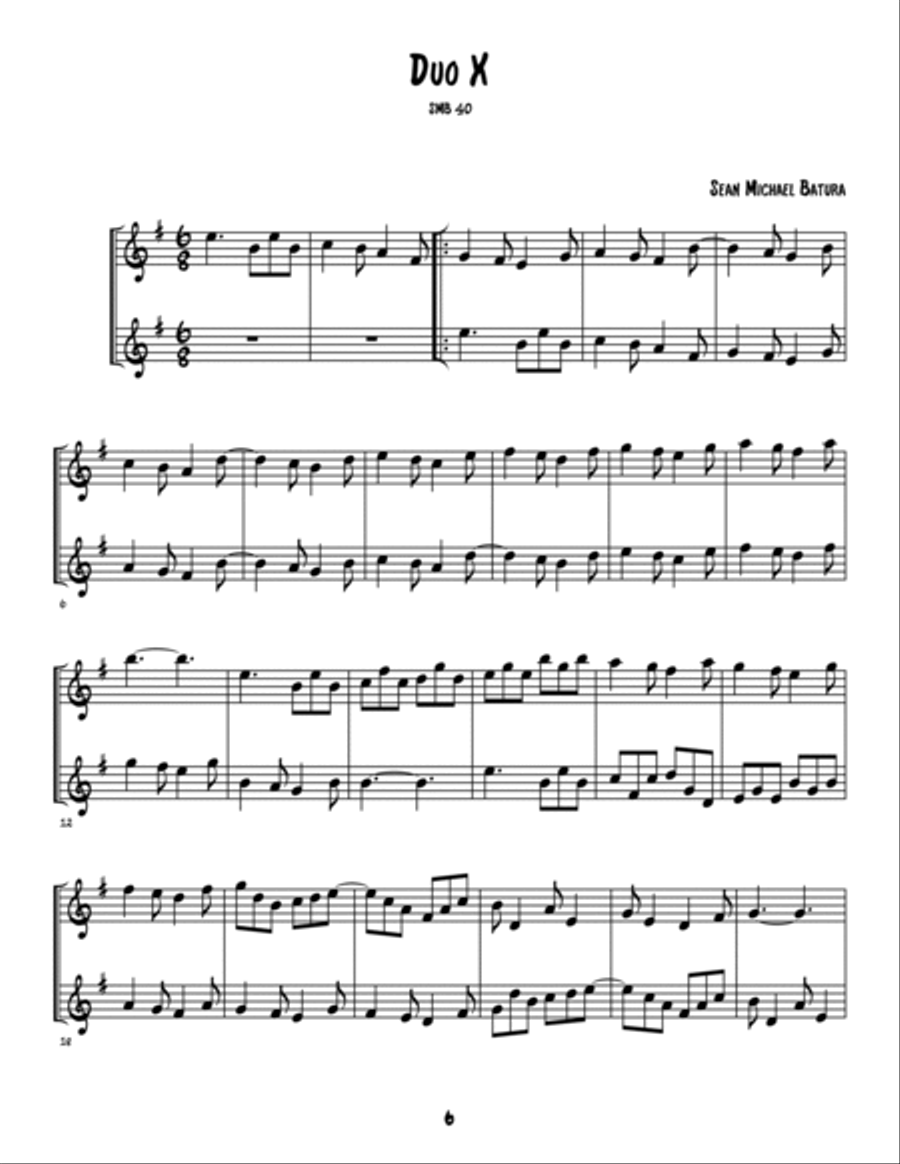 Music from the First Age, Volume II (9 duets for flute, recorder, tin whistle and more) Small Ensemble scores gallery preview page 6
