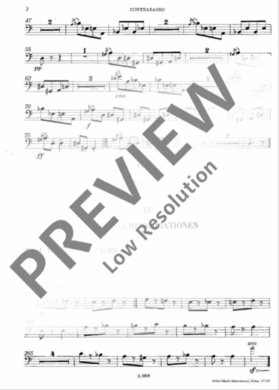 Heitere Suite Heitere Suite Double Bass scores gallery preview page 3