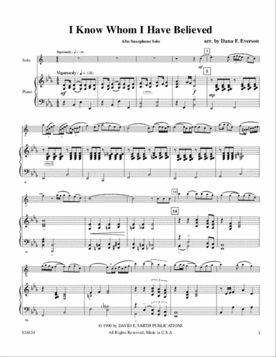 I Know Whom I Have Believed Flute scores gallery preview page 2