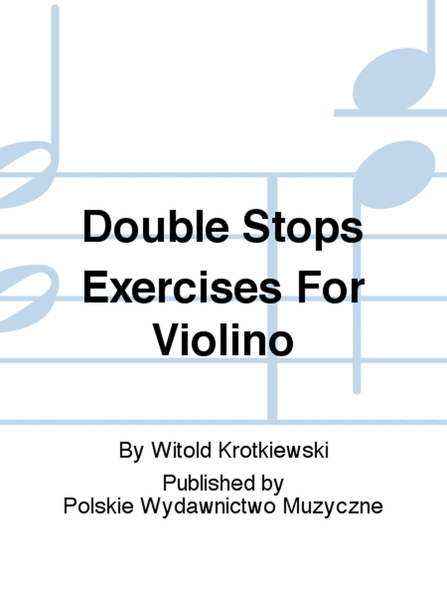 Double Stops Exercises For Violino