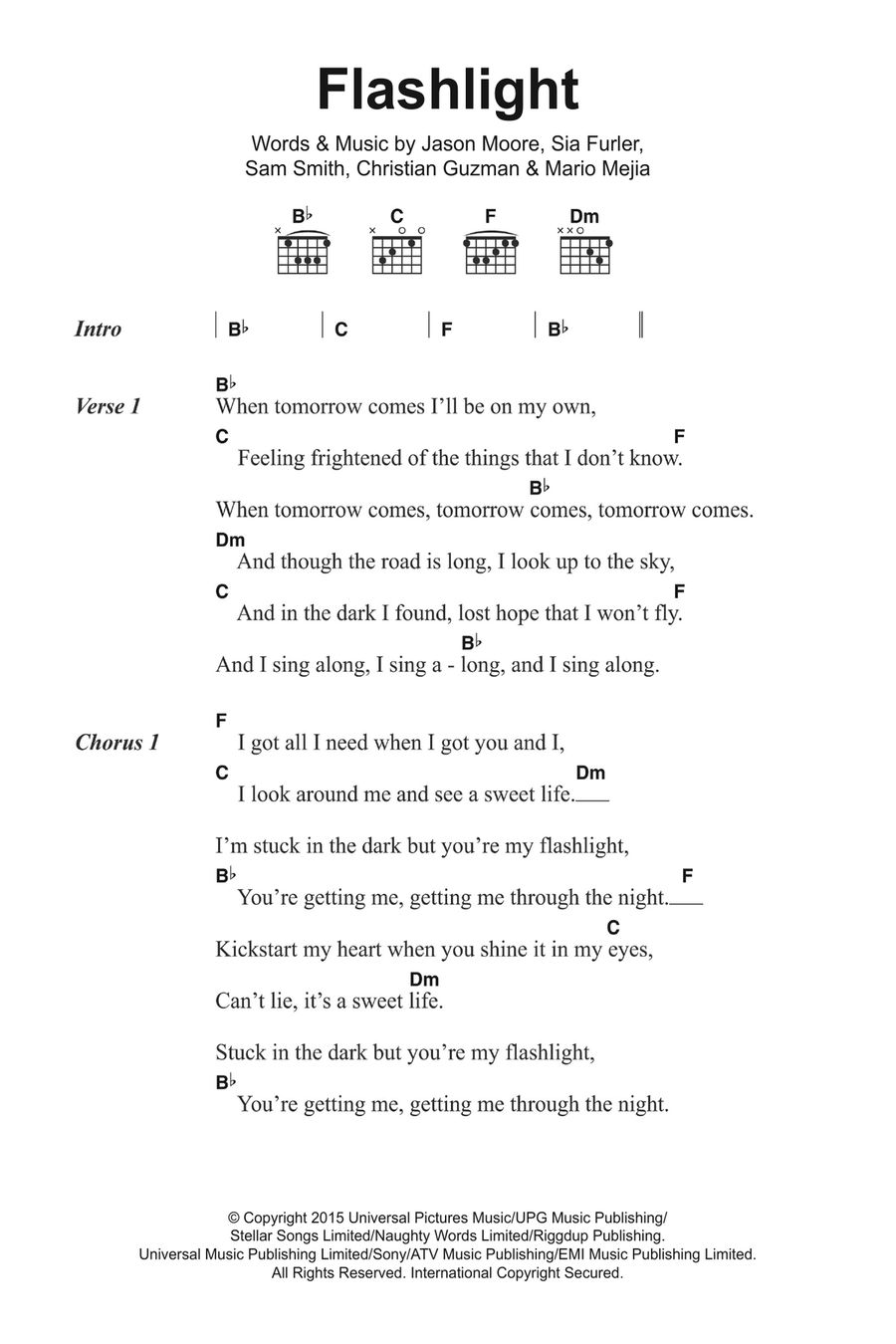 Flashlight Acoustic Guitar scores gallery preview page 1