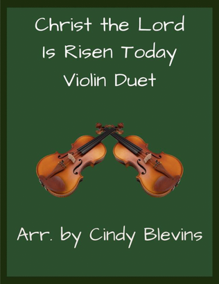 Book cover for Christ the Lord Is Risen Today, Violin Duet