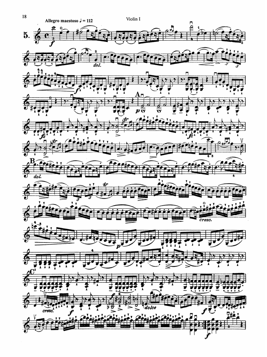 Mazas: Six Duets, Op. 39 - Duet No. 5 (Violin I)