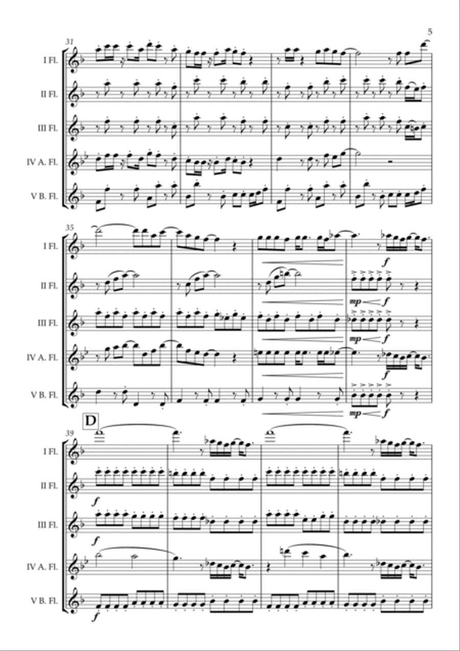 Love Is An Open Door Love Is An Open Door Flute Choir scores gallery preview page 6