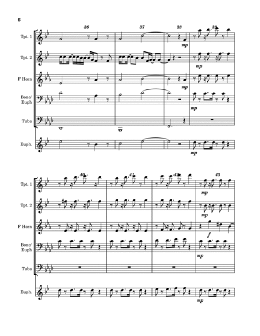 Goodbye Stranger Euphonium scores gallery preview page 6