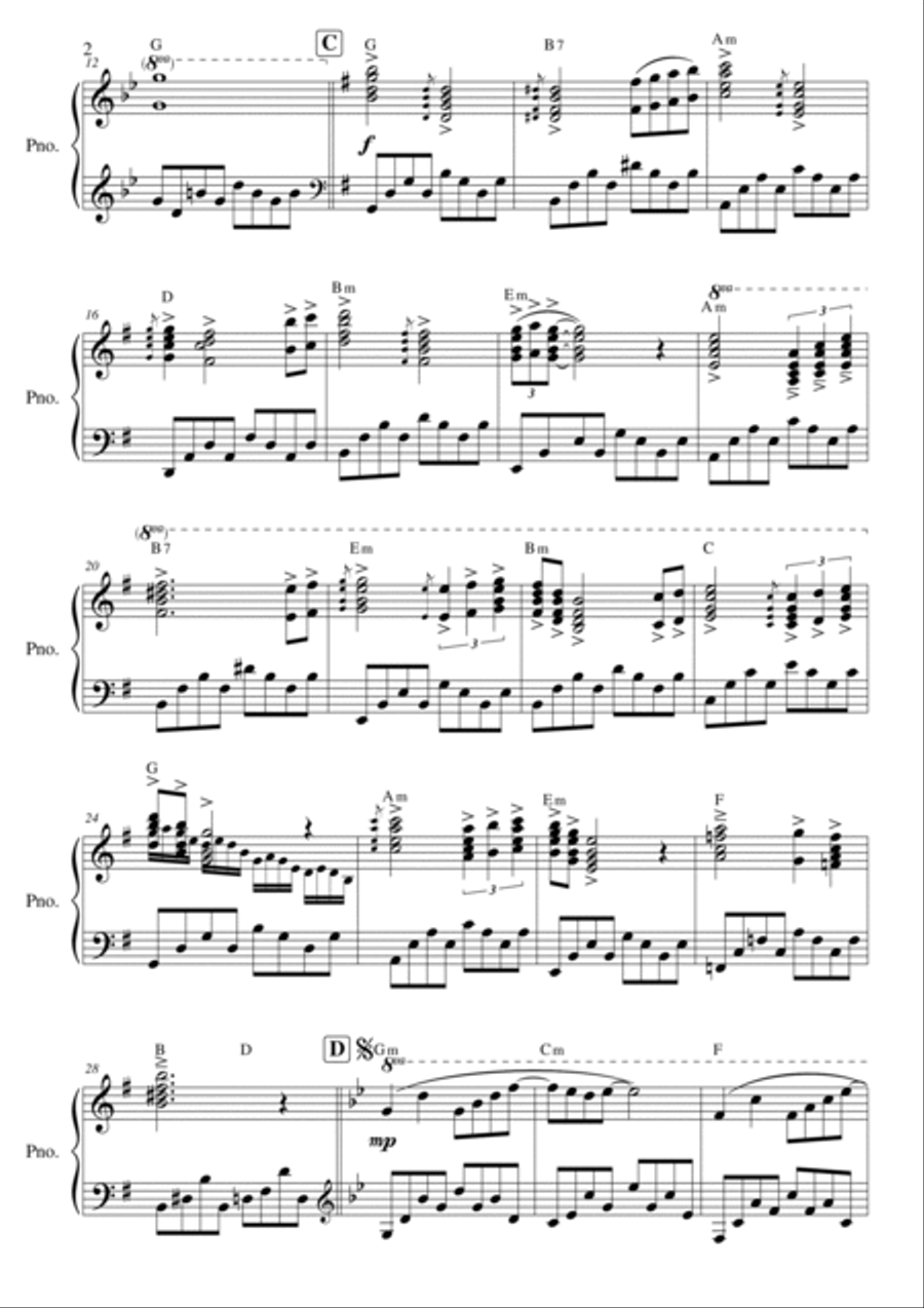 Lyphard Melody Lyphard Melody Piano Solo scores gallery preview page 2