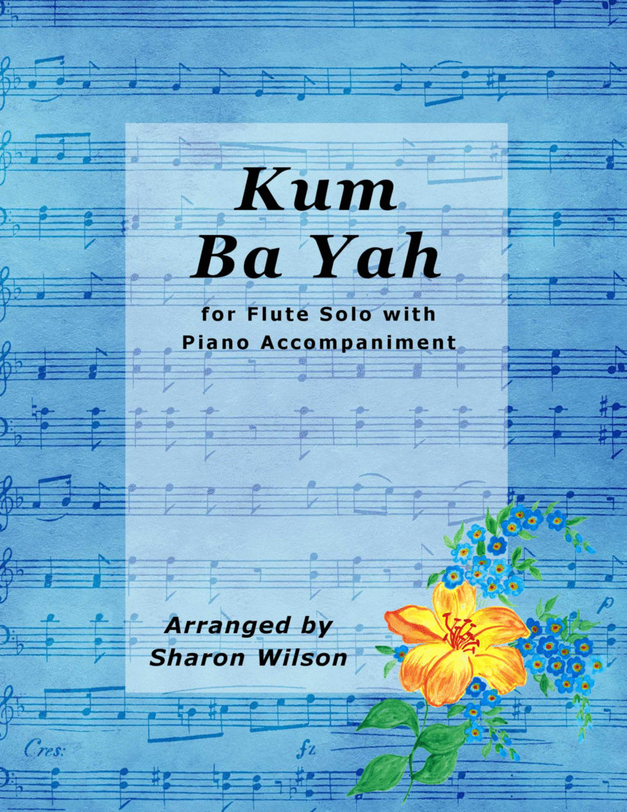 Kum Ba Yah (Easy Flute Solo with Piano Accompaniment) Flute Solo scores gallery preview page 1