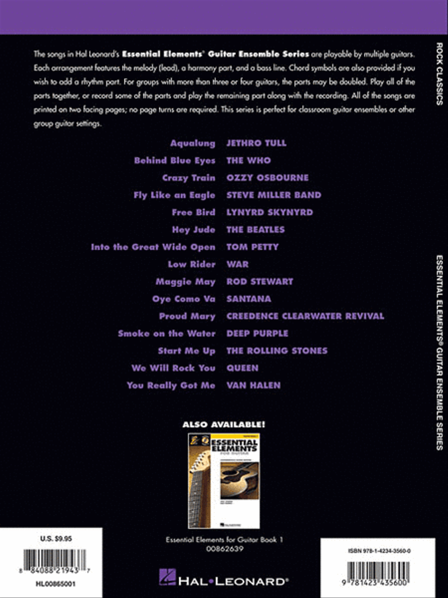 Rock Classics Guitar Ensemble scores gallery preview page 2