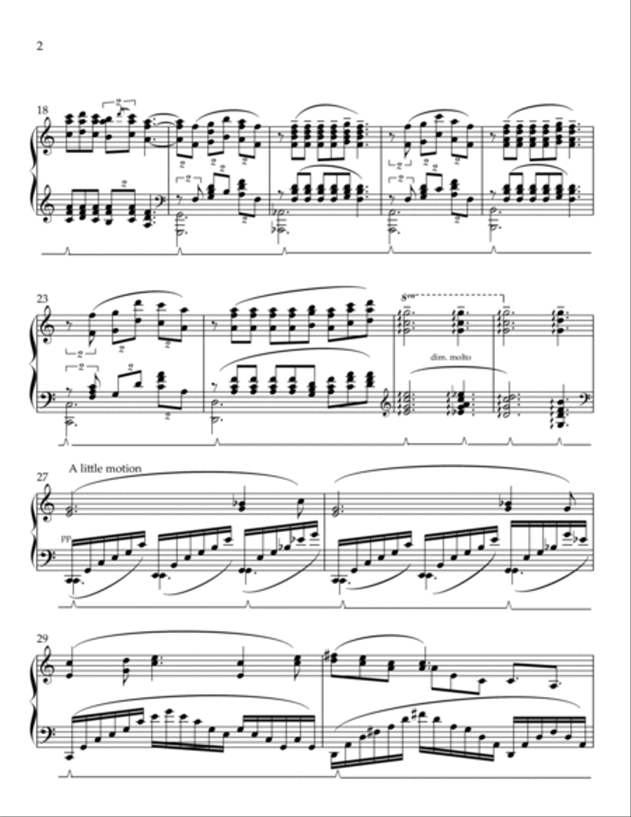 Claire de lune Piano Solo scores gallery preview page 2
