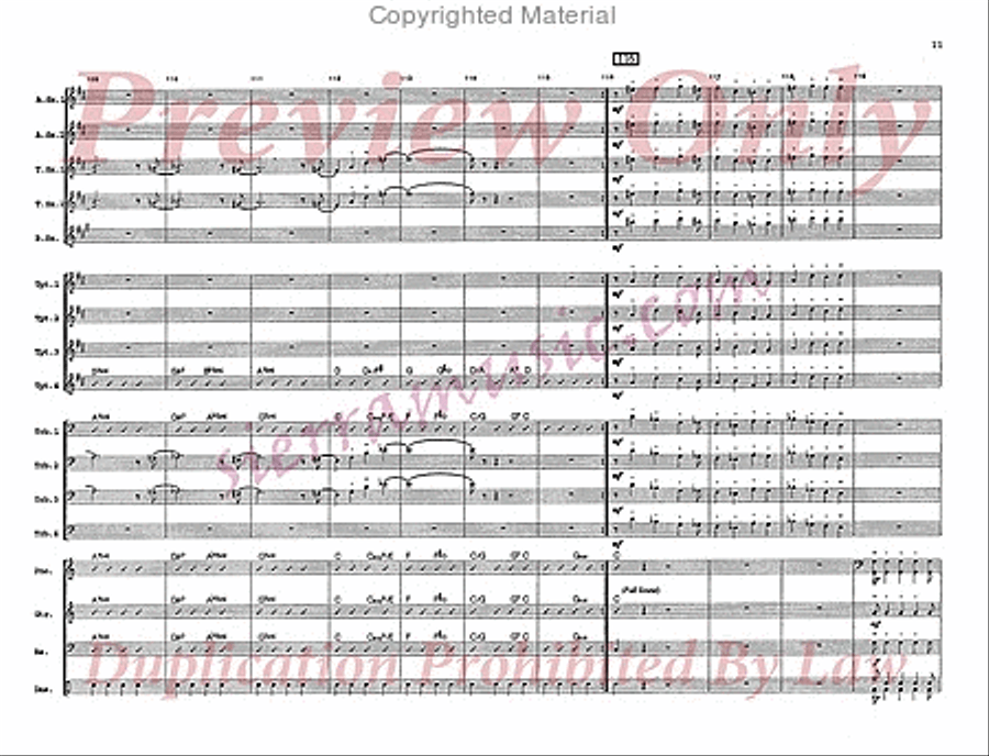 St. Thomas Big Band scores gallery preview page 12
