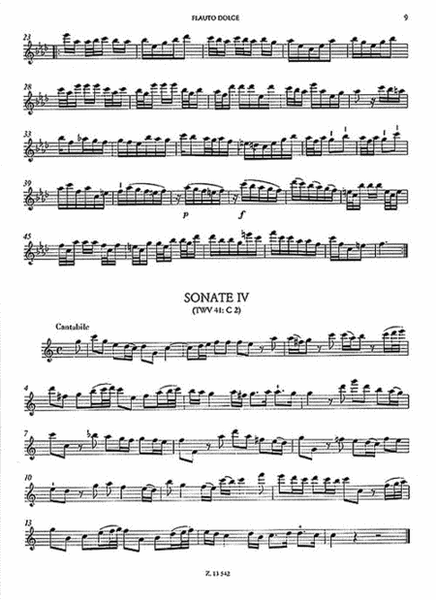 Sonatas for Recorder and Basso Continuo
