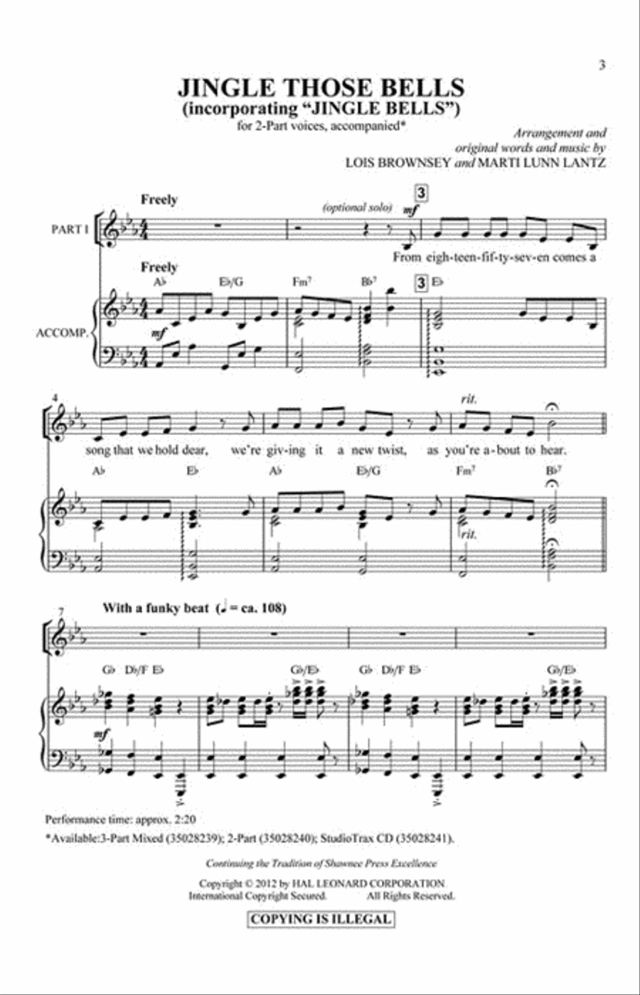 Jingle Those Bells Jingle Those Bells 2-Part scores gallery preview page 2
