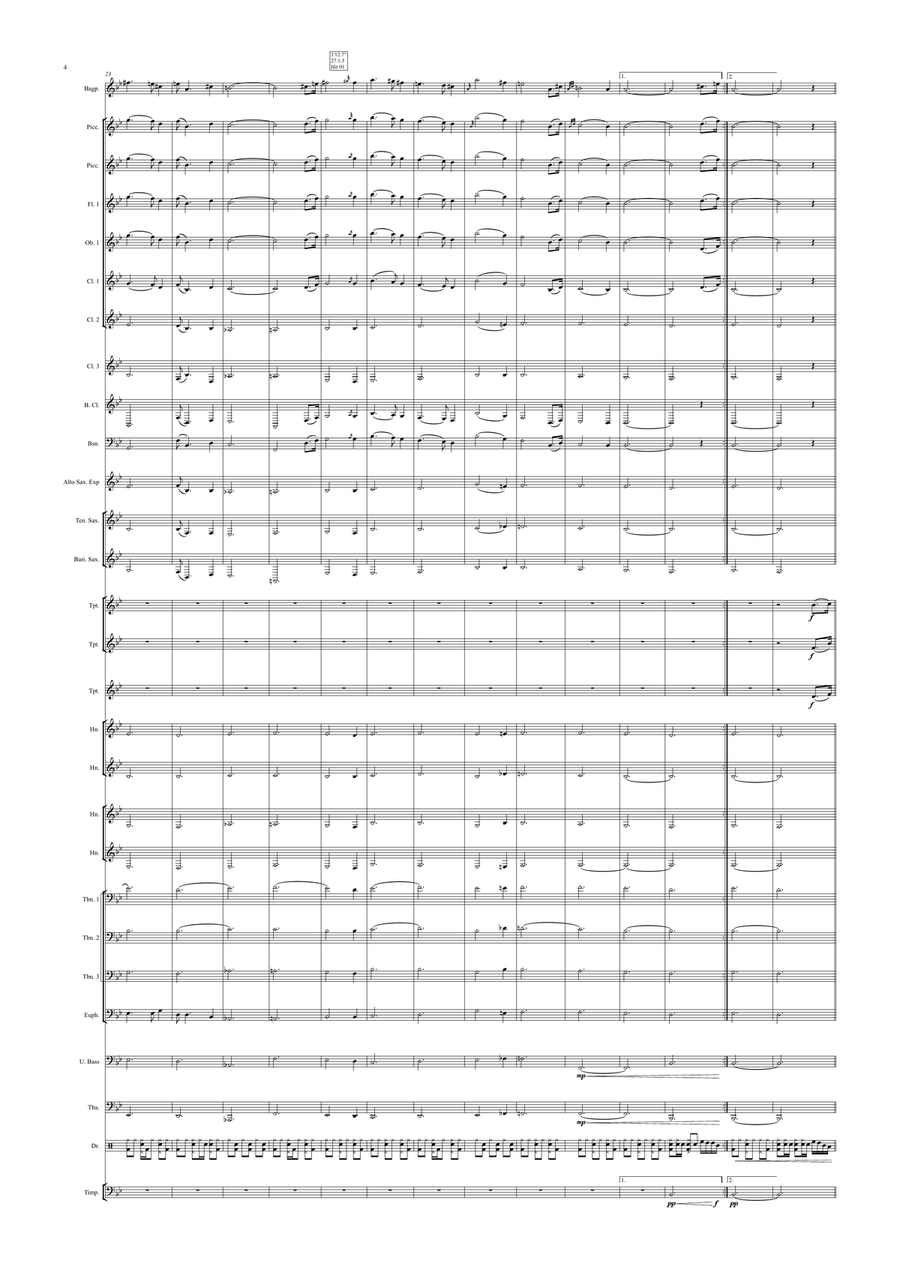 Hector the Hero Concert Band scores gallery preview page 4