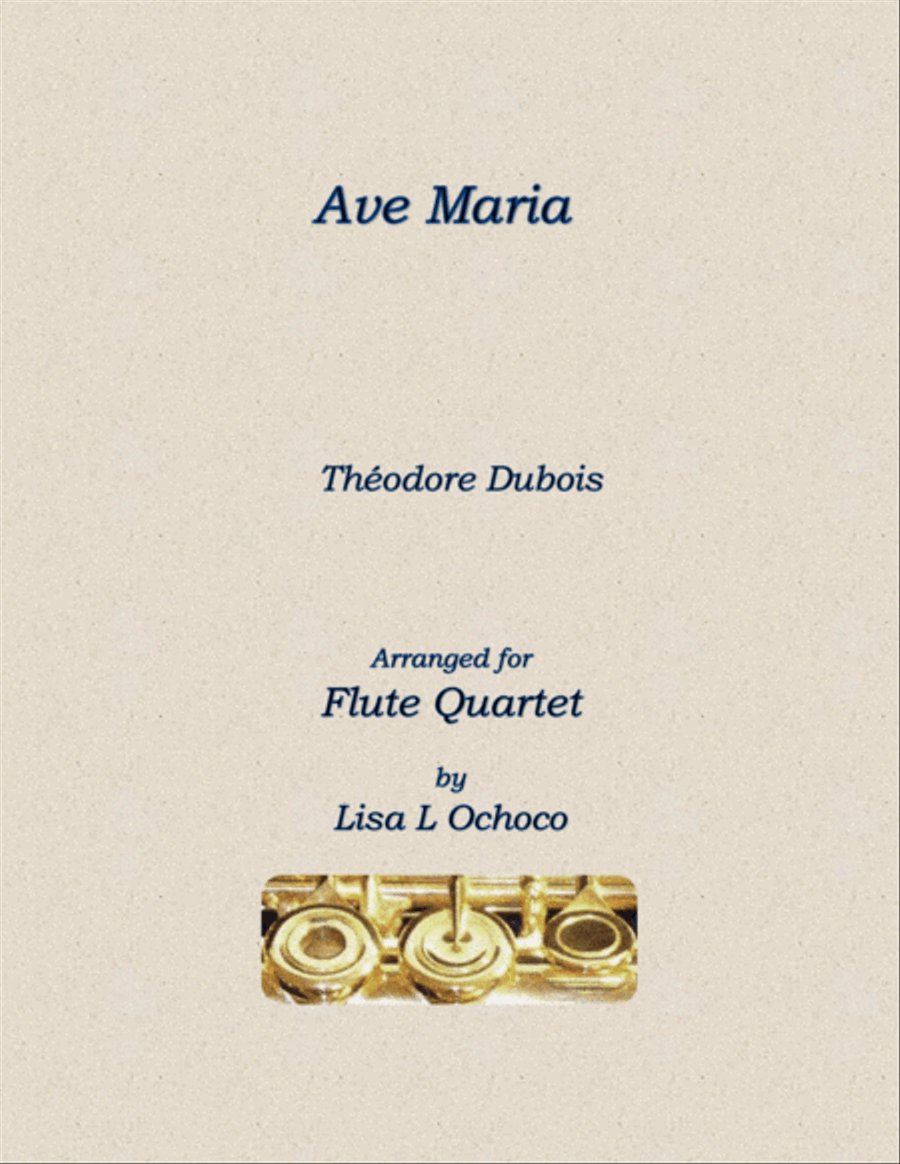 Ave Maria for Flute Quartet (3C & A) Flute Quartet scores gallery preview page 1