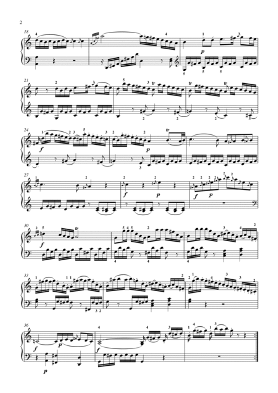 Mozart-Piano Sonata No.1 in C major, K.279 Piano Solo scores gallery preview page 3