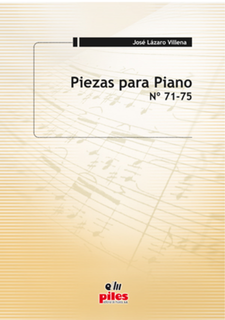 Piezas para Piano No. 71 al 75