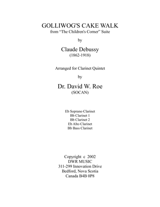 Golliwog's Cake Walk by Claude Debussy (1862-1918)