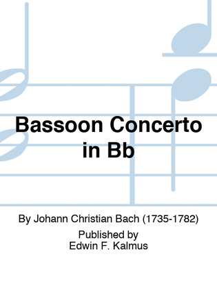Book cover for Bassoon Concerto in Bb