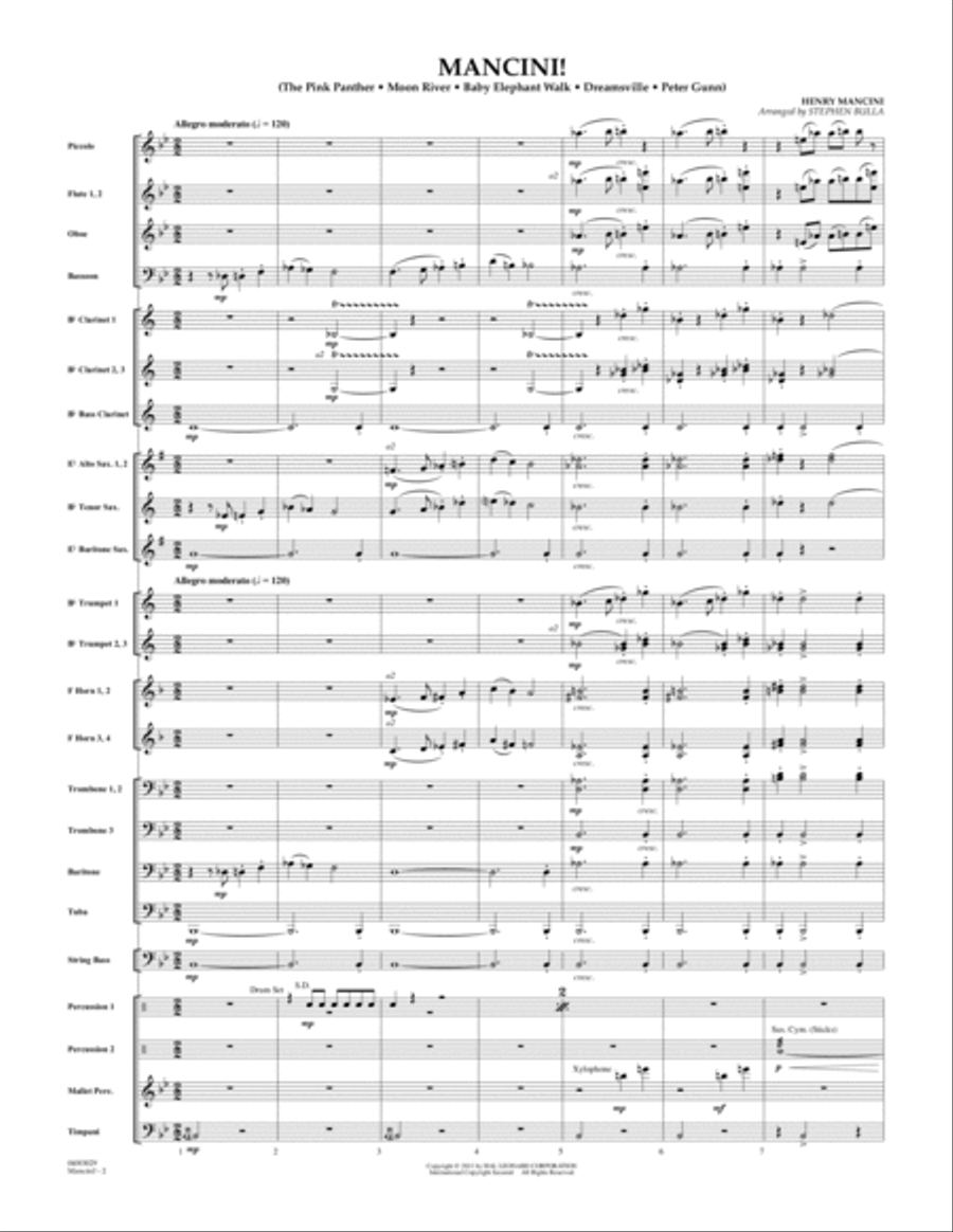 Mancini! - Full Score Concert Band scores gallery preview page 2