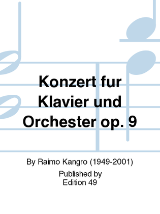 Konzert fur Klavier und Orchester op. 9