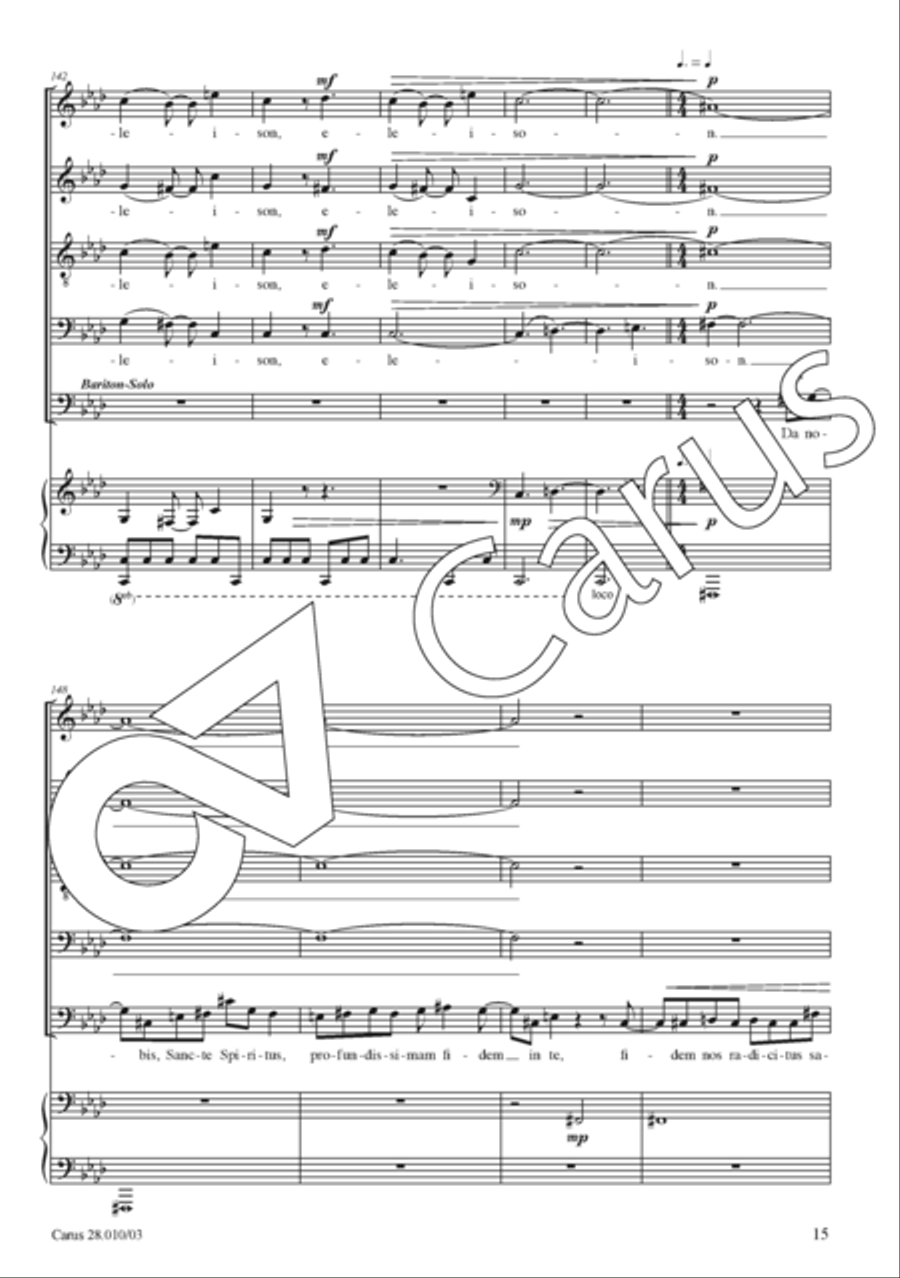 Missa ad maiorem Dei gloriam Divisi scores gallery preview page 16