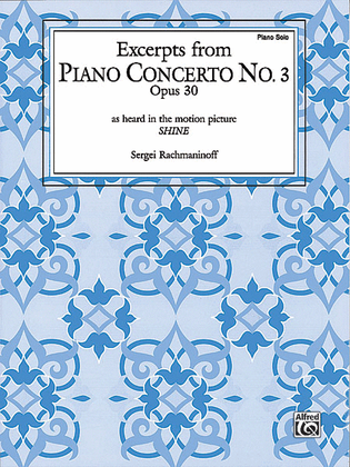 Book cover for Piano Concerto No. 3, Op. 30 - Excerpts