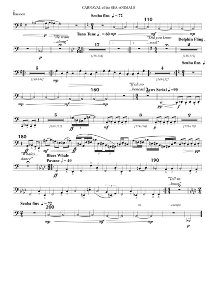 Carnaval of the Sea-animals intermediate orchestra, score & parts image number null