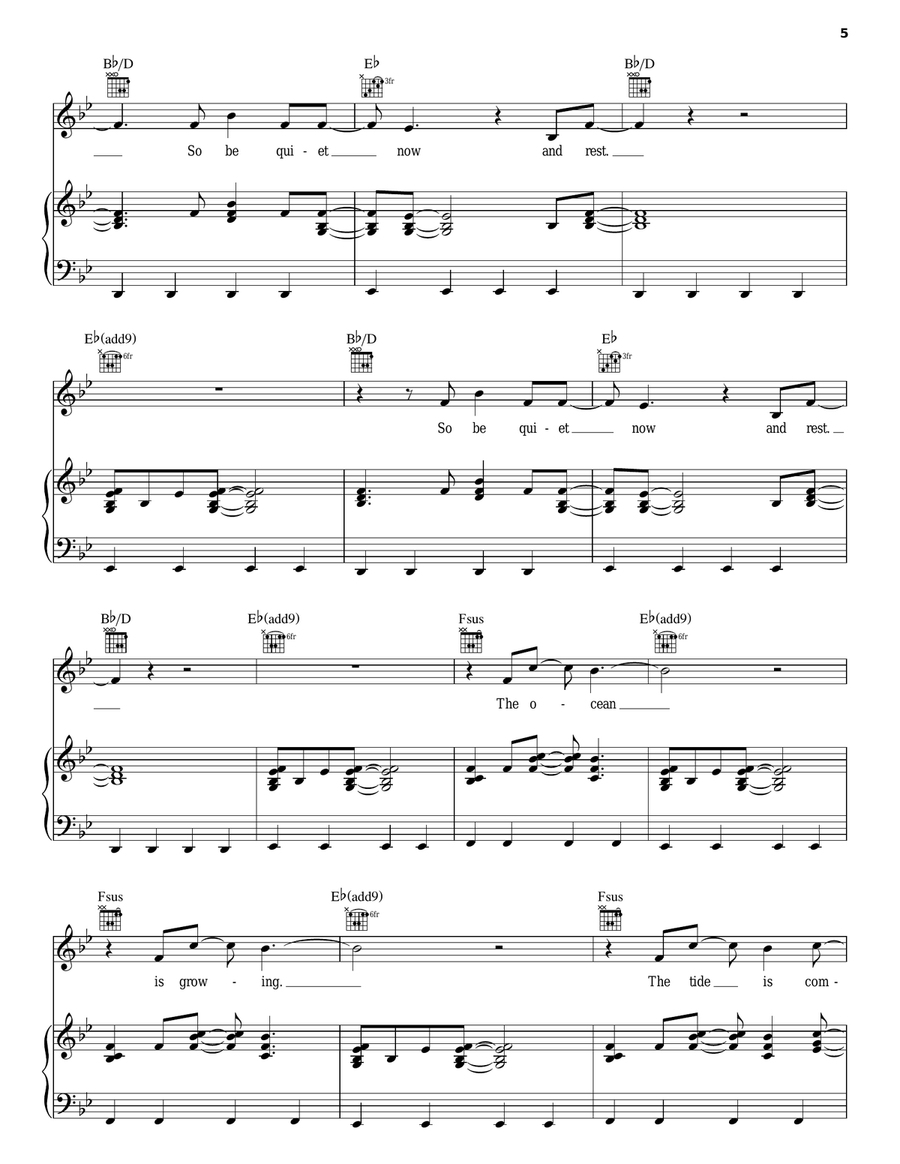 Here Is Our King Piano, Vocal, Guitar scores gallery preview page 5
