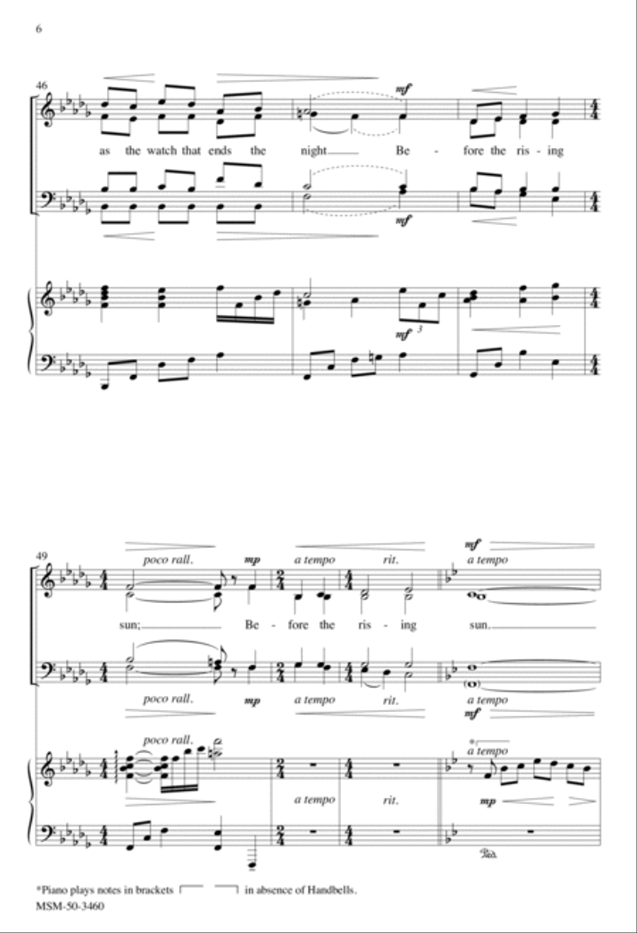 O God, Our Help in Ages Past 4-Part scores gallery preview page 5