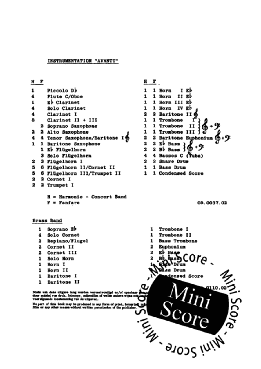 Avanti Fanfare Band scores gallery preview page 4