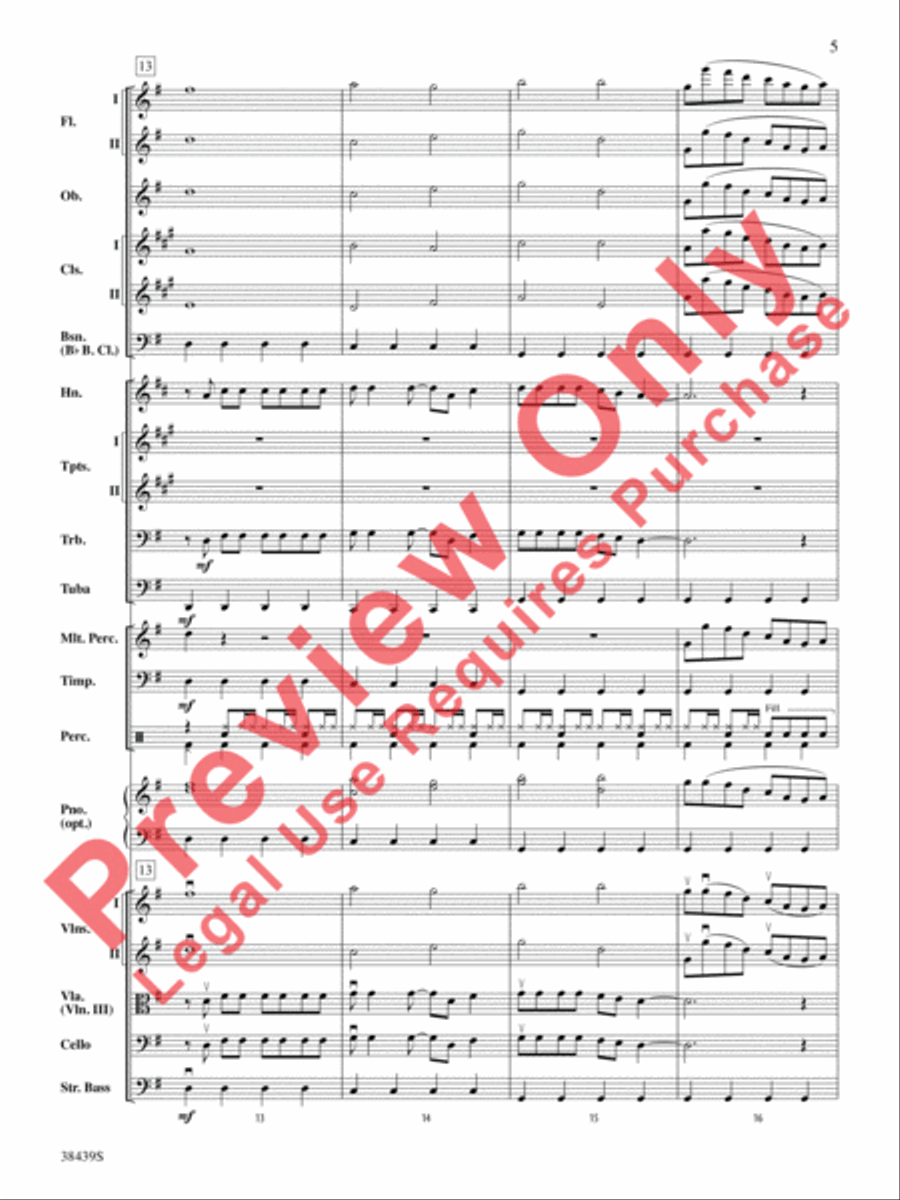 Born This Way Full Orchestra scores gallery preview page 6