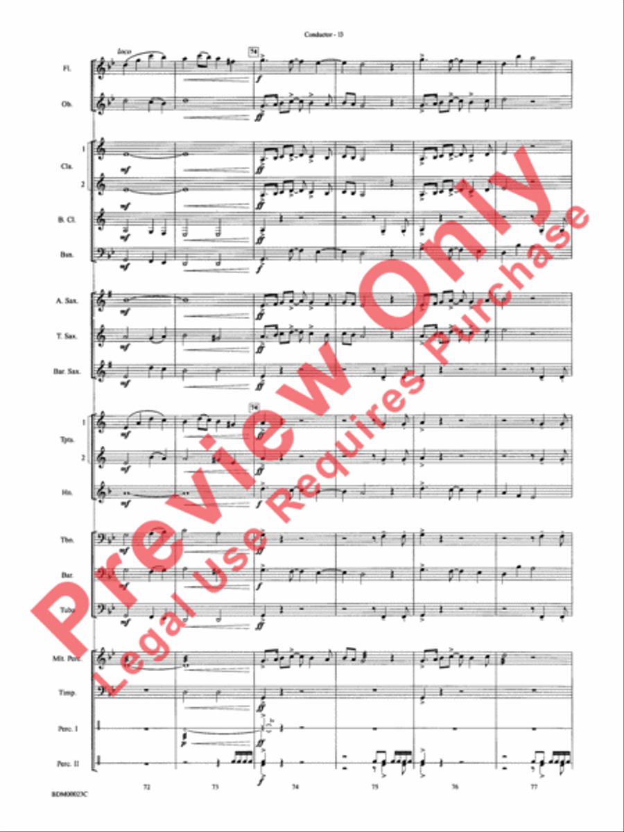 Under the Rice Moon Under the Rice Moon Concert Band scores gallery preview page 16