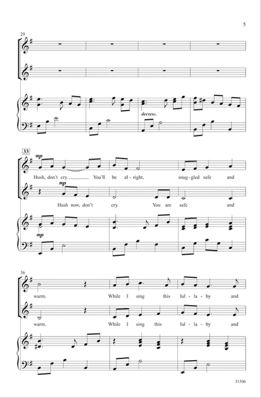 Bayushki Bayu (A Russian Lullaby) Choir scores gallery preview page 4