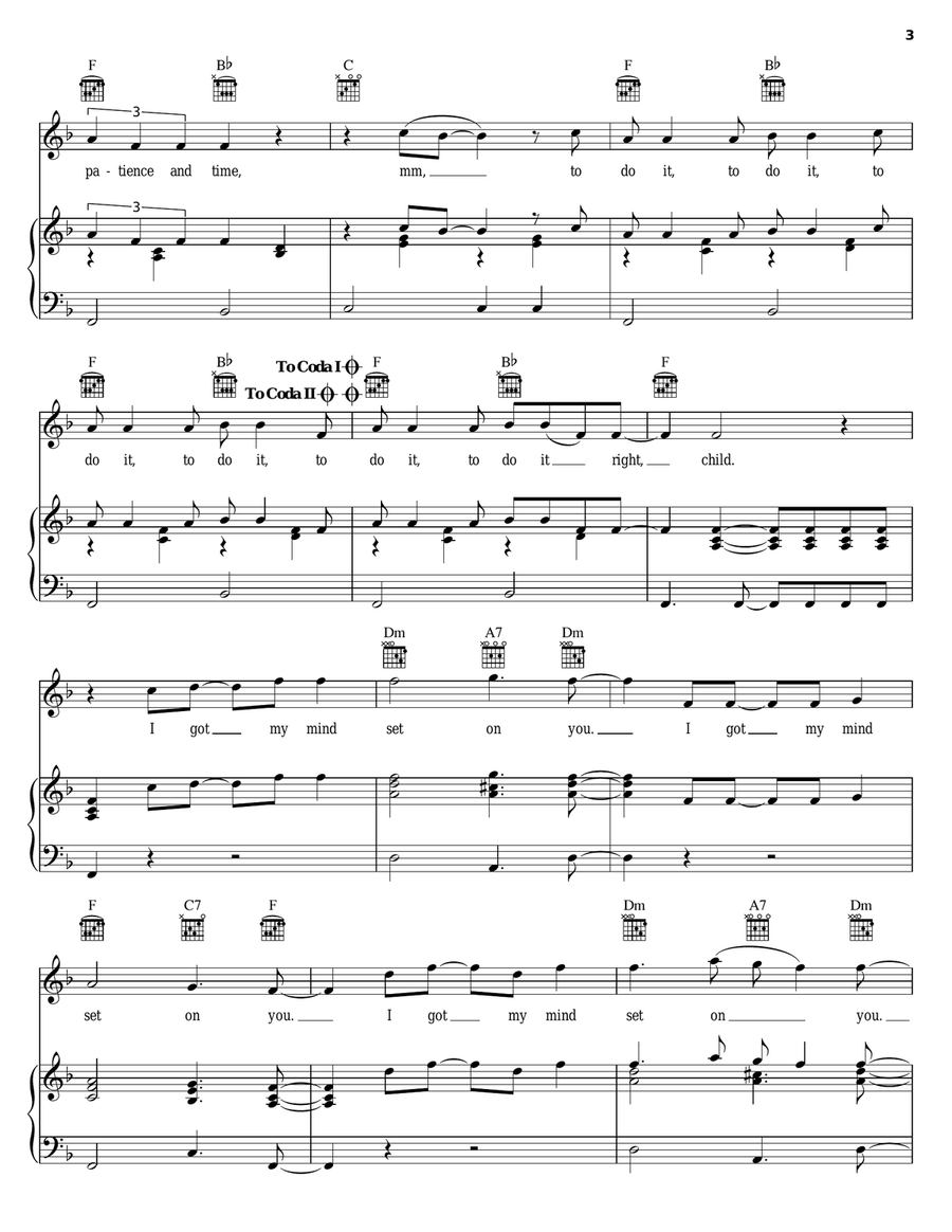 Got My Mind Set On You Acoustic Guitar scores gallery preview page 3