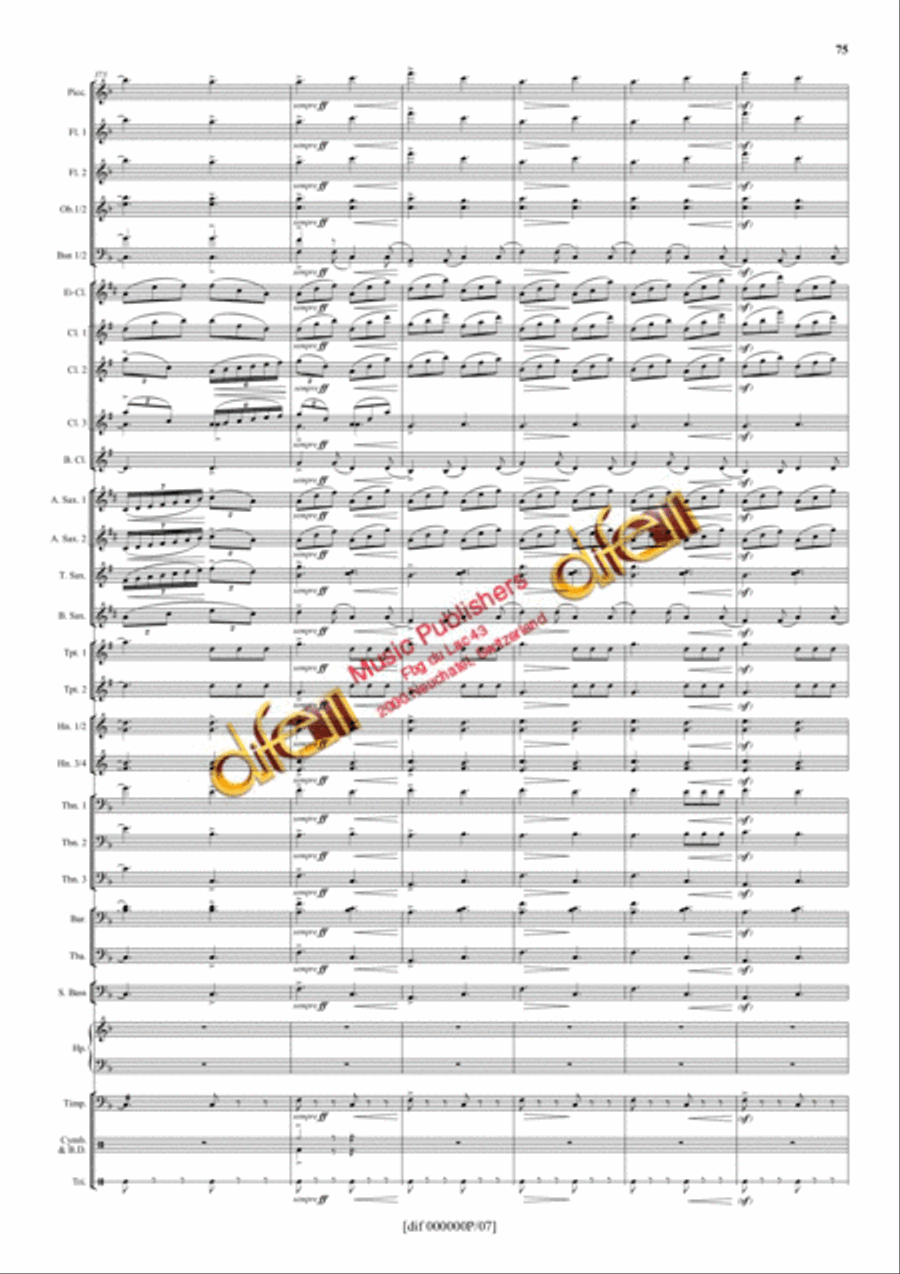 La Moldau Concert Band scores gallery preview page 74