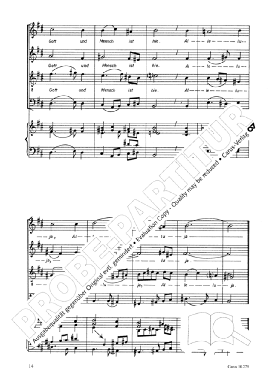 A babe is born in Bethlehem (Ein Kind geborn zu Bethlehem) 4-Part scores gallery preview page 15
