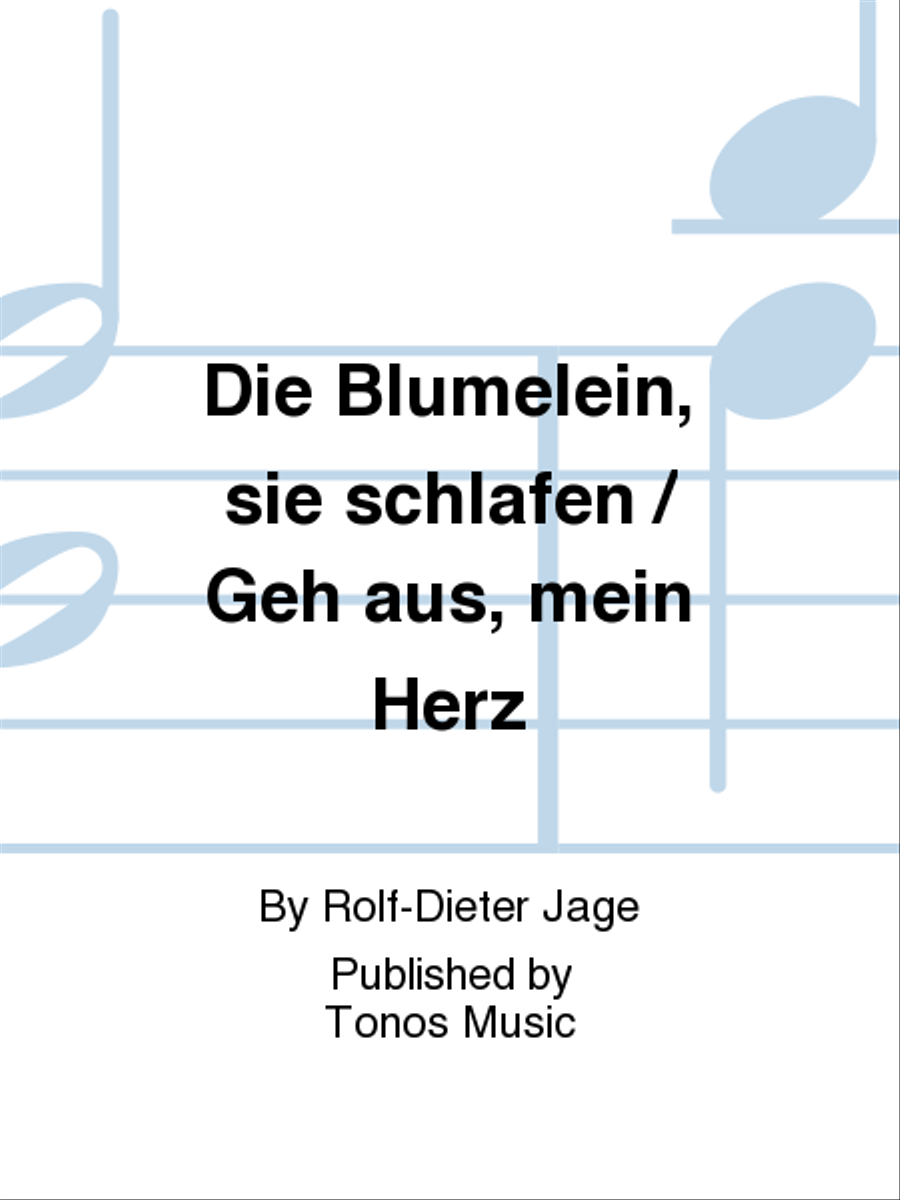 Die Blumelein, sie schlafen / Geh aus, mein Herz 4-Part scores gallery preview page 1