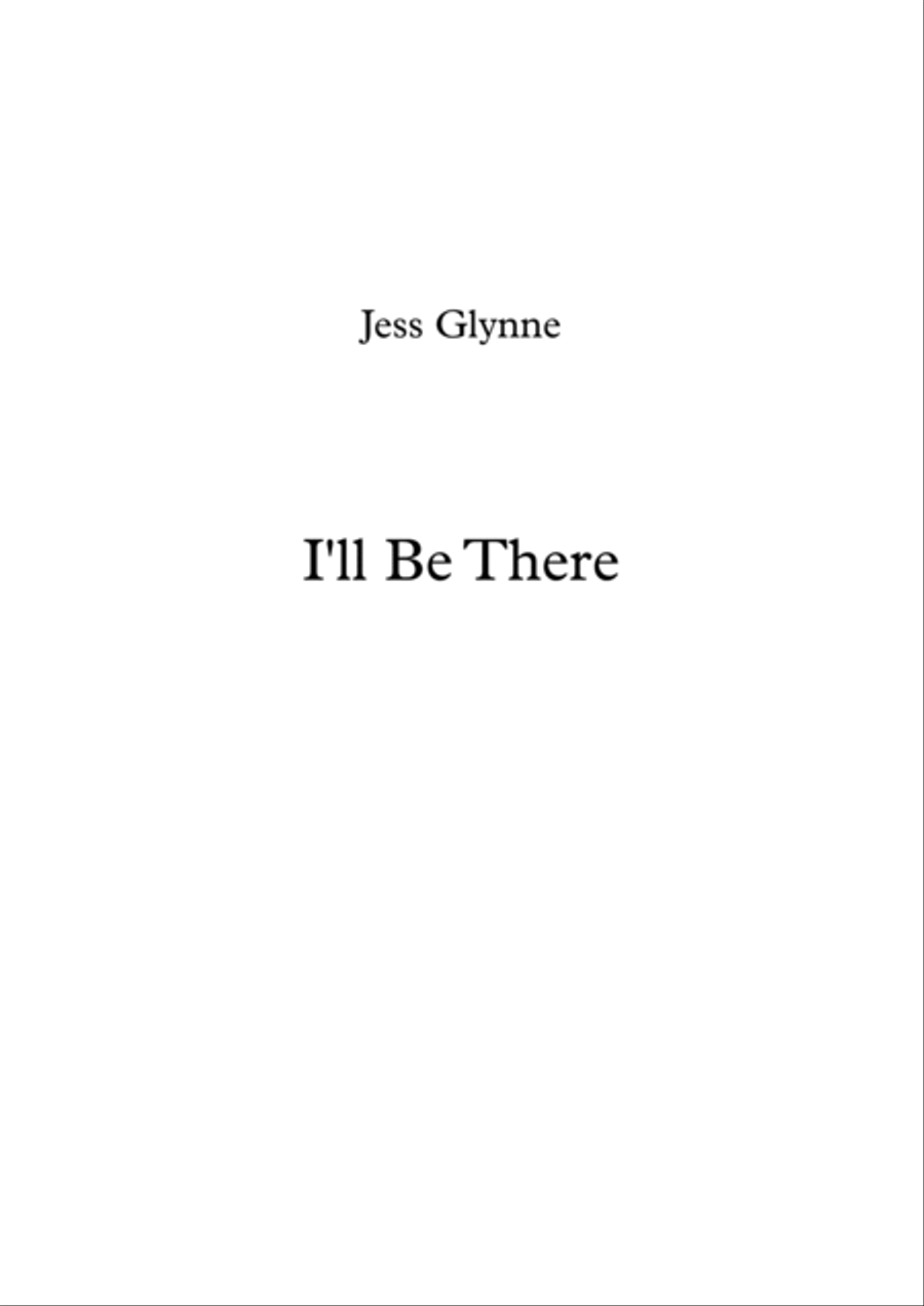 I'll Be There I'll Be There 4-Part scores gallery preview page 1