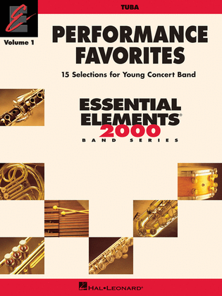 Book cover for Performance Favorites, Vol. 1 - Tuba
