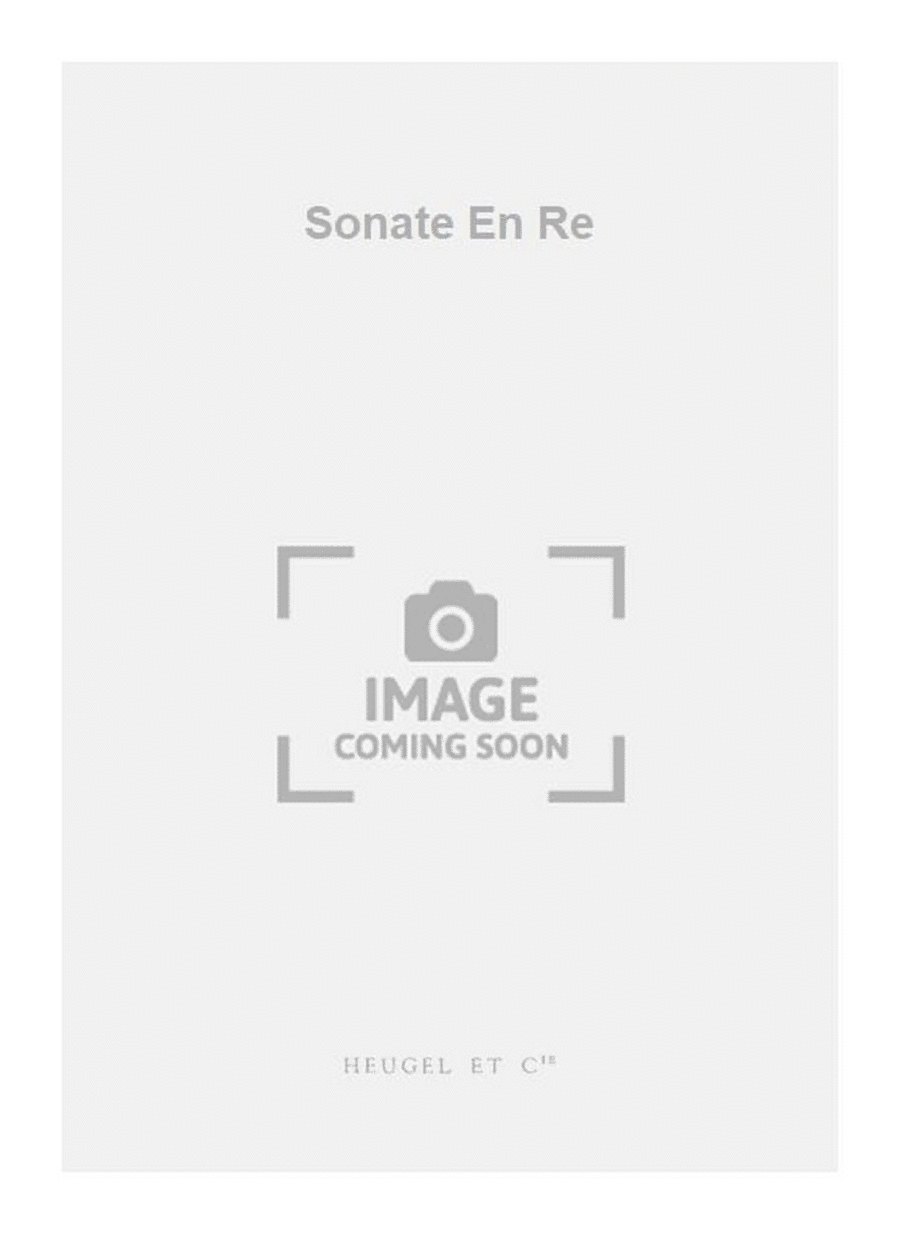 Sonate En Re Piano Accompaniment scores gallery preview page 1