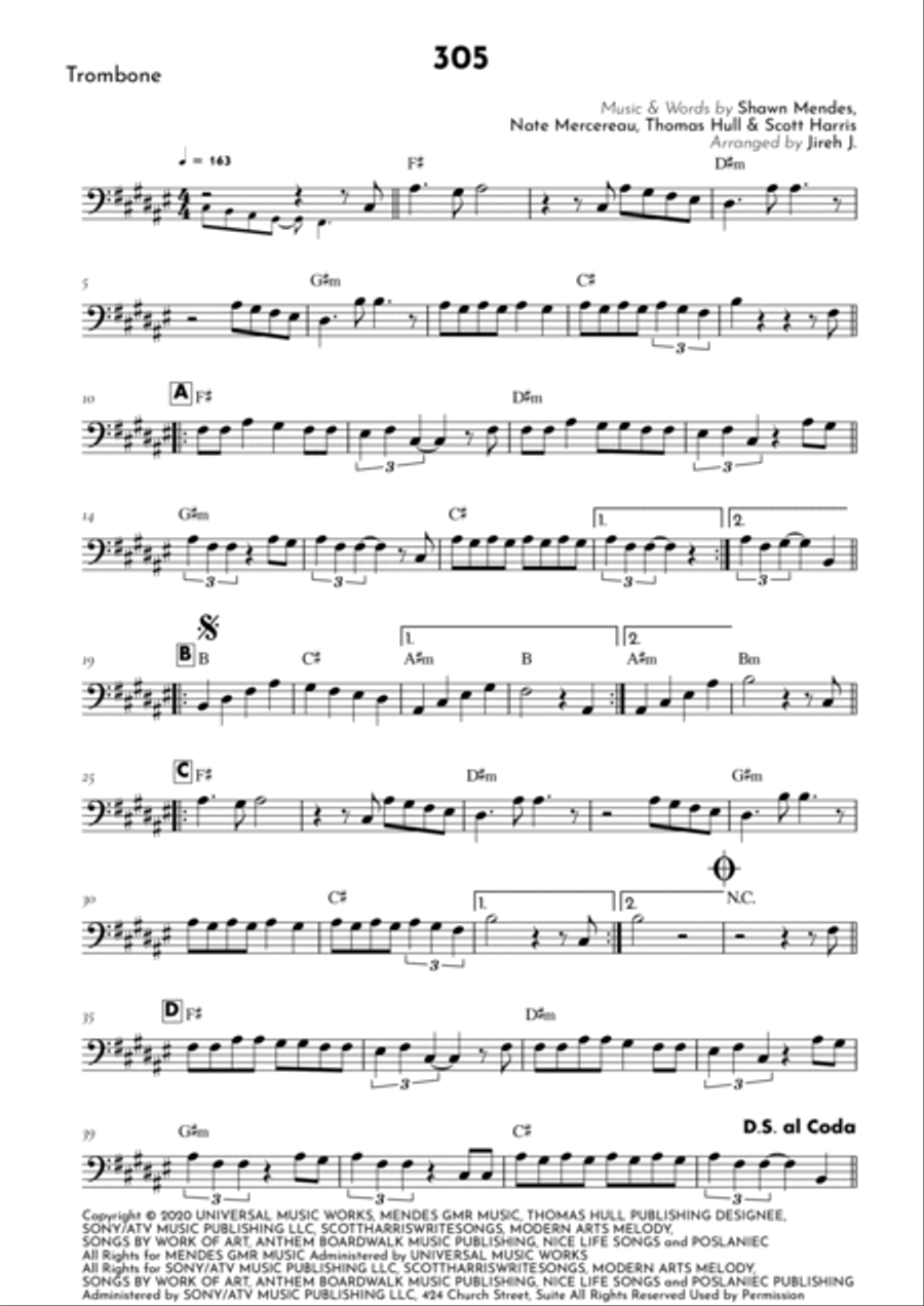 305 305 Trombone Solo scores gallery preview page 2