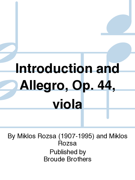 Introduction and Allegro for Viola Solo, Op. 44