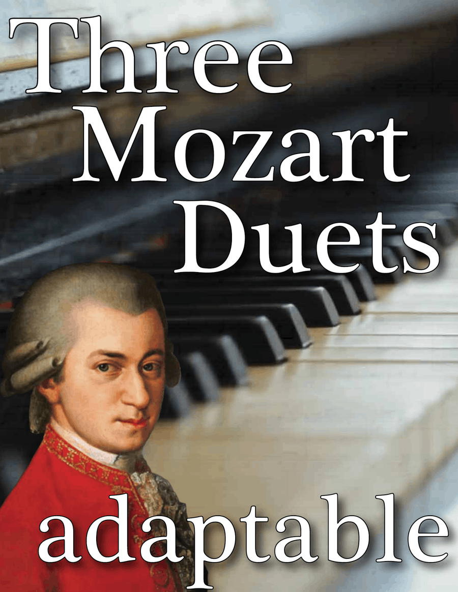 3 Mozart Duets for Band Instruments - All Transpositions Score and Parts scores gallery preview page 1
