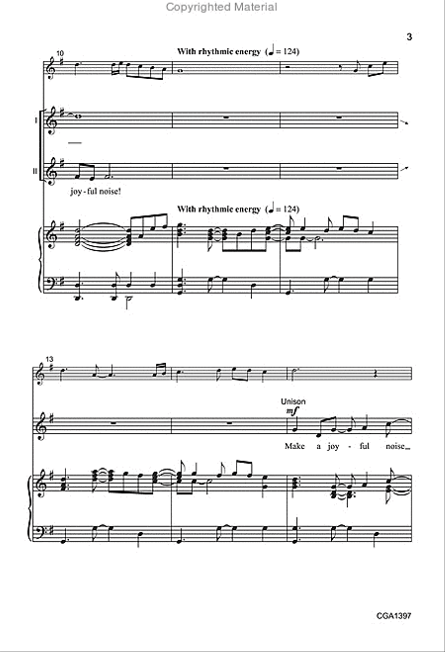Make a Joyful Noise Make a Joyful Noise 2-Part scores gallery preview page 4